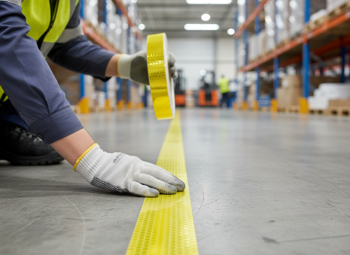 High-Performance Hexagon Pattern Tape - 45000mm Long x 25mm Wide with Self-Adhesive Backing for Versatile Applications