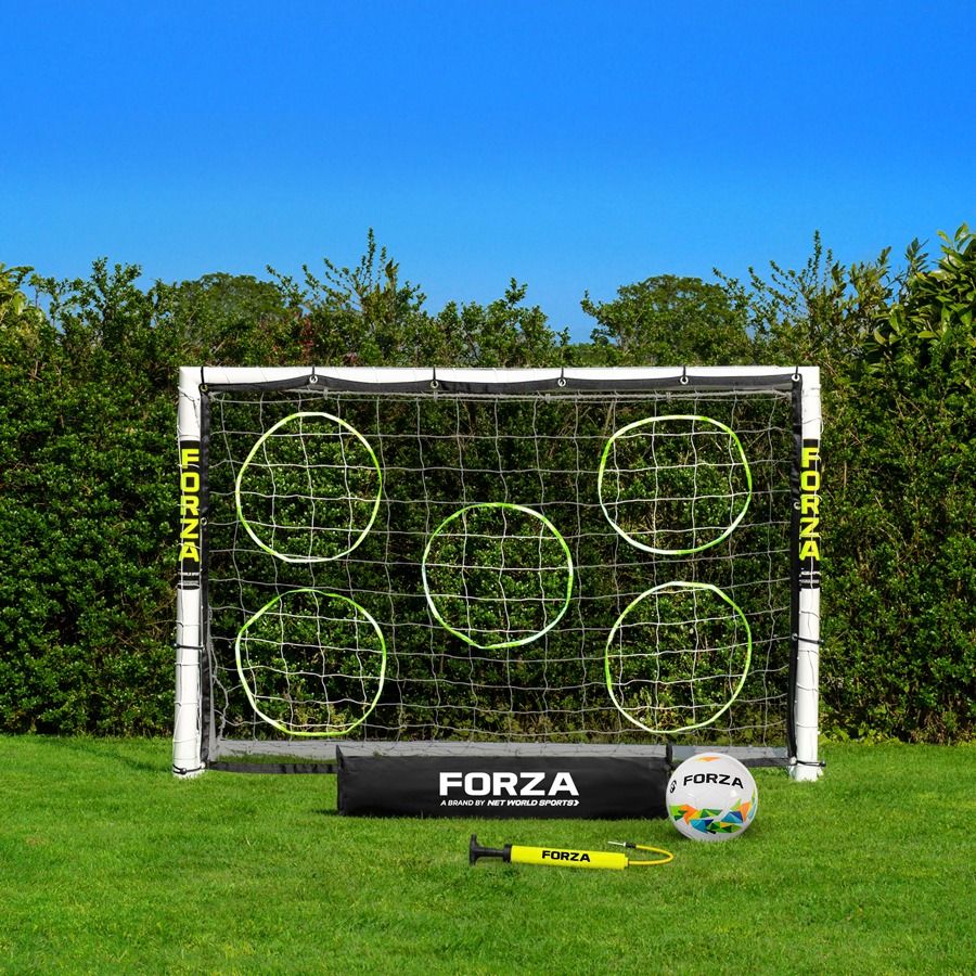 Football Goal Post made of durable uPVC, size 6 x 4, for garden use