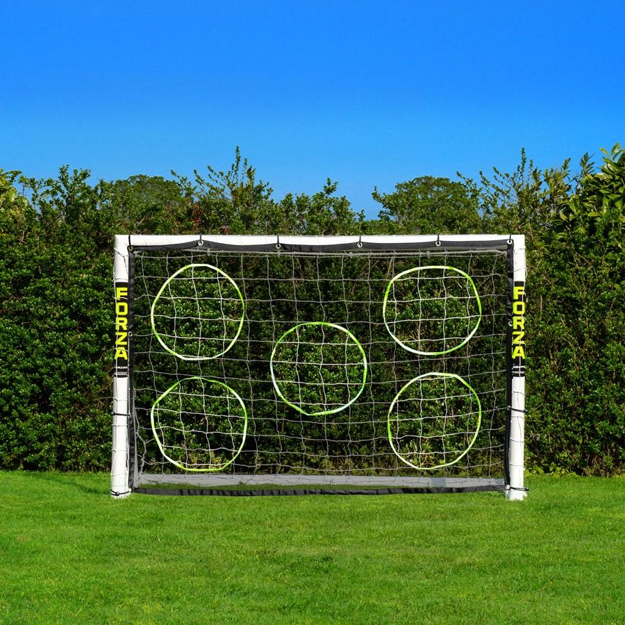 Football Goal Post made of durable uPVC, size 6 x 4, for garden use