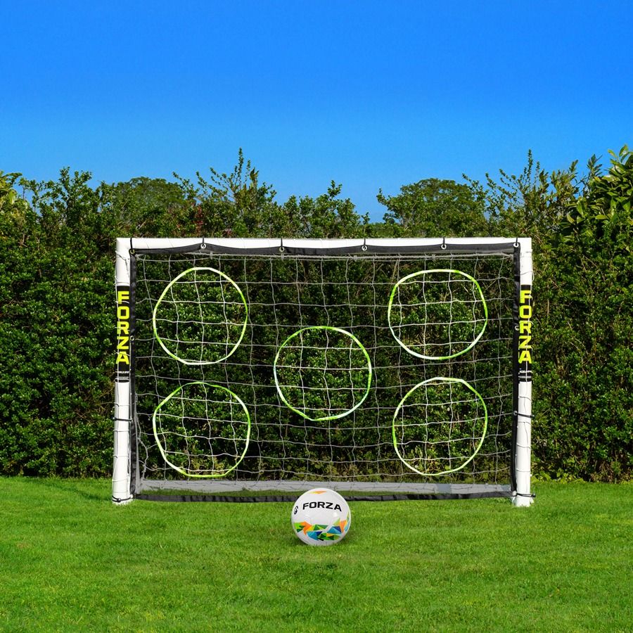 Football Goal Post made of durable uPVC, size 6 x 4, for garden use
