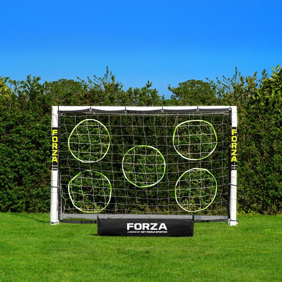 Football Goal Post made of durable uPVC, size 6 x 4, for garden use