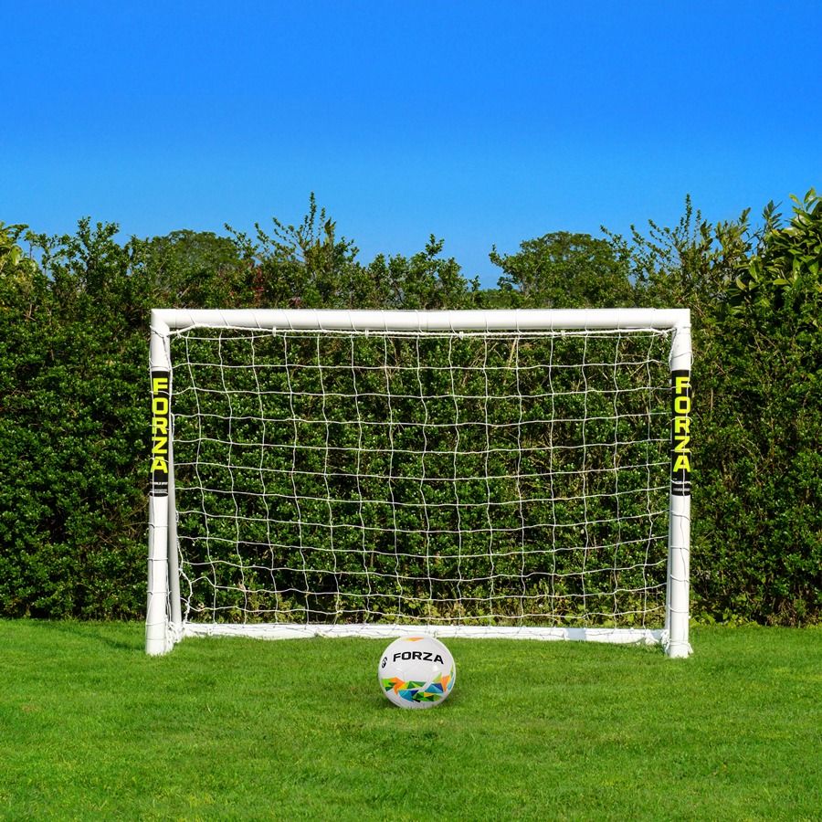 Football Goal Post made of durable uPVC, size 6 x 4, for garden use