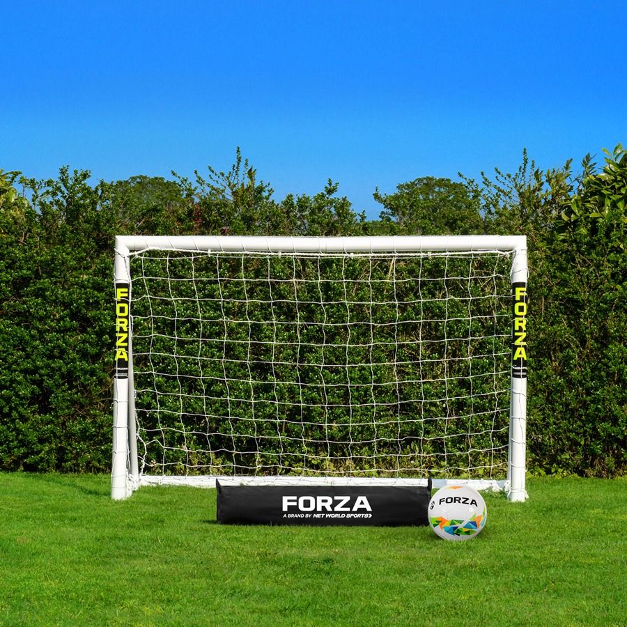 Football Goal Post made of durable uPVC, size 6 x 4, for garden use